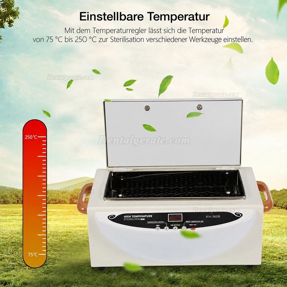 NOVA&reg; KH-360B Trockenhitze-Sterilisator Medizinische Tierarzt-T&auml;towierung mit digitaler Anzeigesteuerung f&uuml;r Zahhnheilku